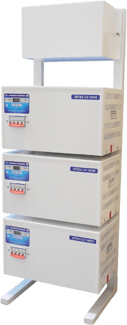 Трехфазный стабилизатор Элтех СН 10000*3 стандарт в Казани